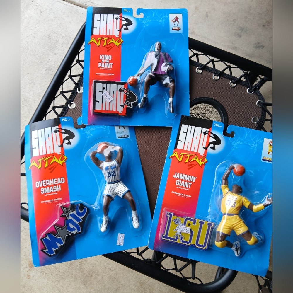 Unopened Set of 3 Shaq-Attack Figures
